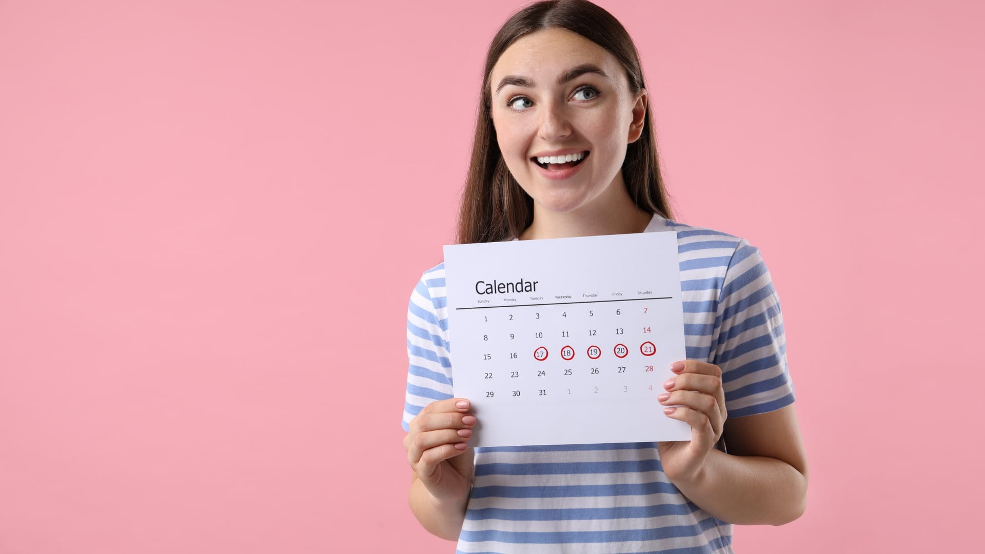 Woman with calendar