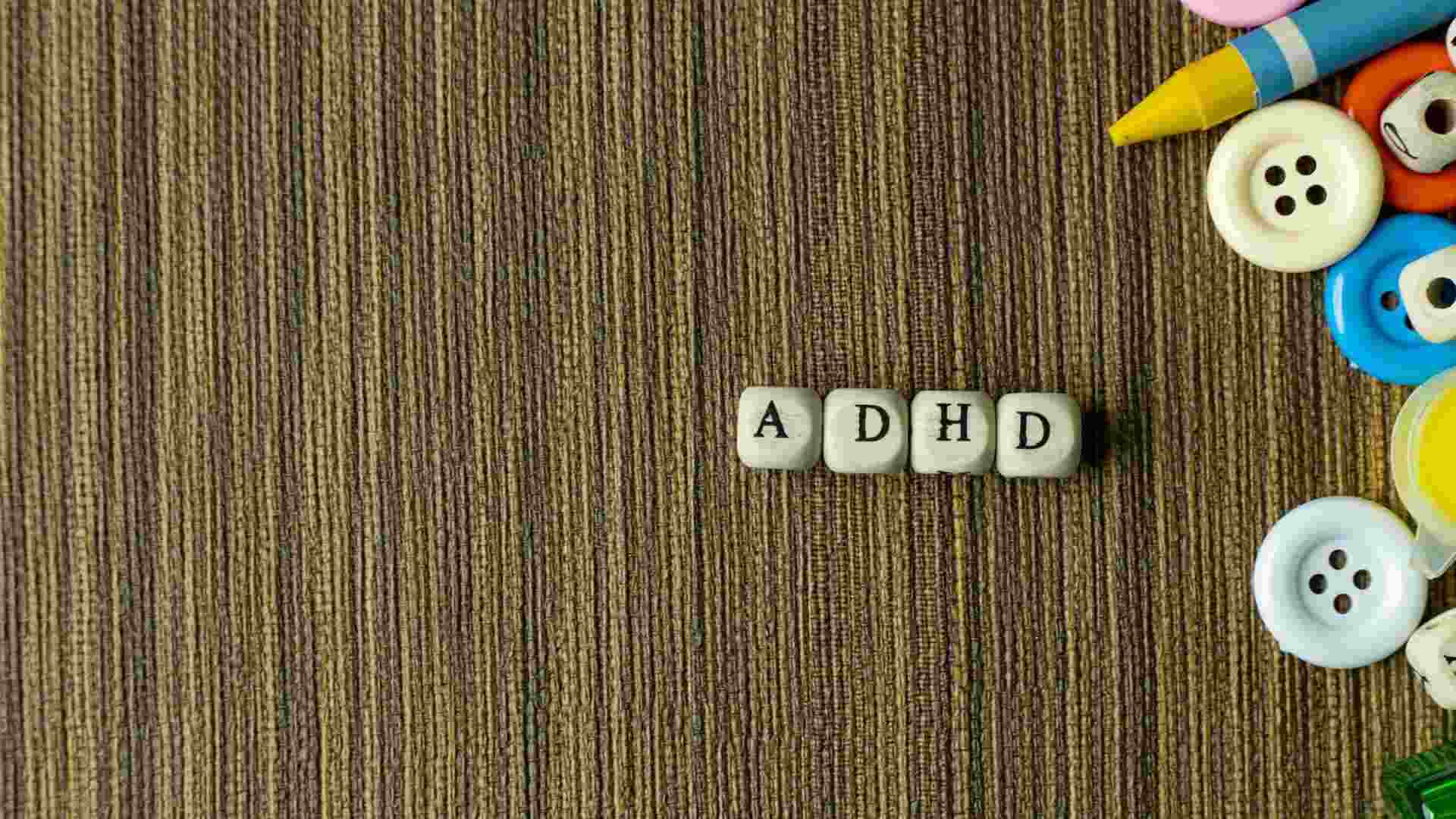 The block letters spelling "ADHD" are displayed.