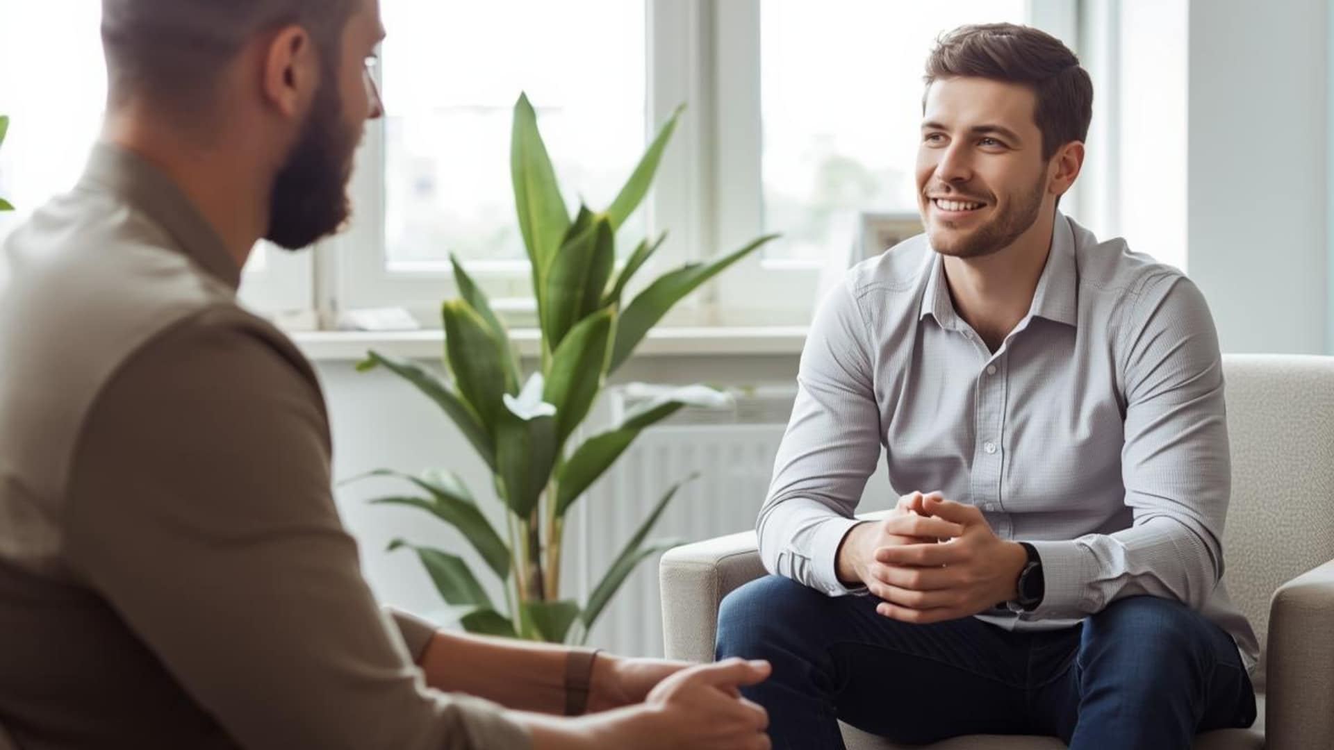 Patient talking to a psychiatrist in katy